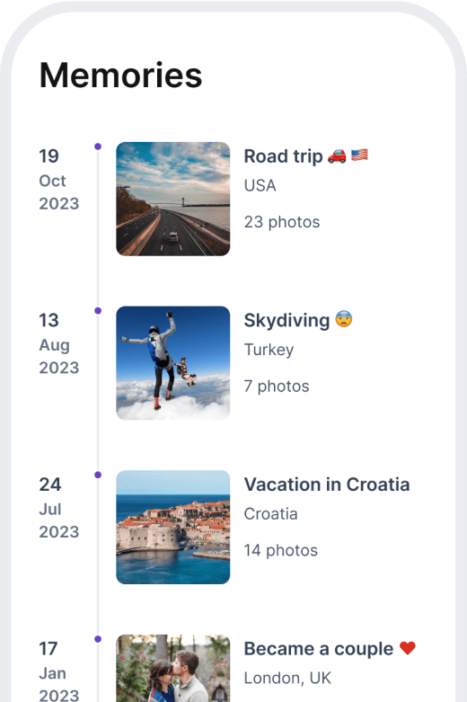 Build your memory timeline